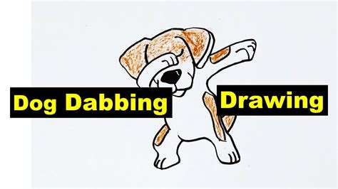 How To Draw A Dabbing Dog Dog Dabbing Drawing Youtube