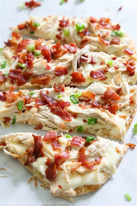 The flatbread i buy at costco. Chicken Bacon Ranch Flatbread Pizza in 2020 | Chicken ...
