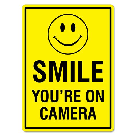 Smile Youre On Camera Sign The Signmaker