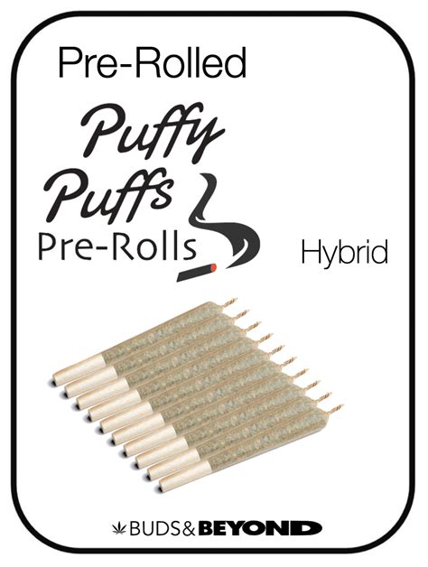 buy puffy puff pre rolls hybrid online 5 pack high quality