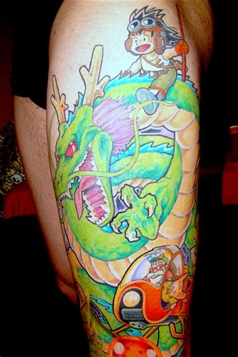 The biggest gallery of dragon ball z tattoos and sleeves, with a great character selection from goku to shenron and even the dragon balls themselves. » Dragon-Ball-Z-Tattoo-14