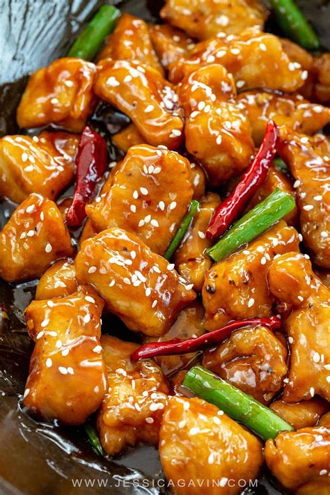 The sweet, spicy, savory mixture of sticky sauce slathering that chicken is this is one recipe that those of us on a ketogenic diet shouldn't go without trying. General Tso's Chicken - Jessica Gavin | Recipe | Chinese ...