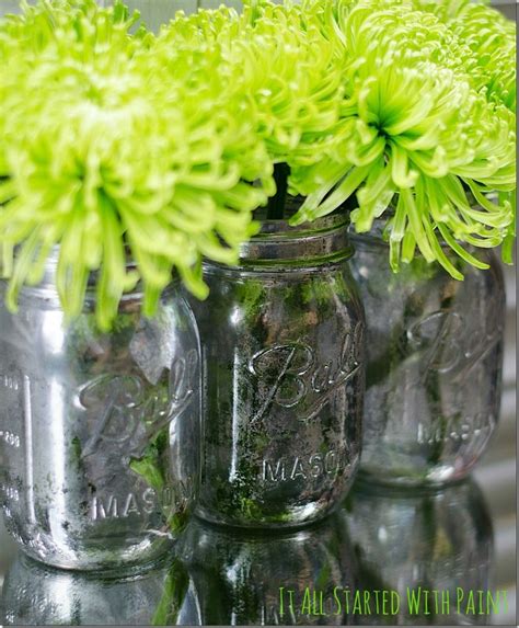 Mercury Glass Mason Jars It All Started With Paint Mason Jars Glass Mason Jars Mercury Glass