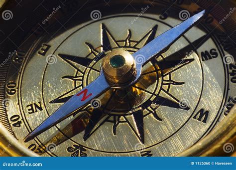 Old Style Gold Compass Stock Photo Image Of Orientation 1125360