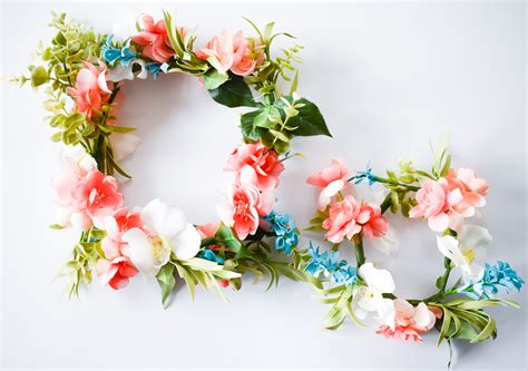 How To Make A Flower Crown With Fake Flowers Easy Diy Tutorial
