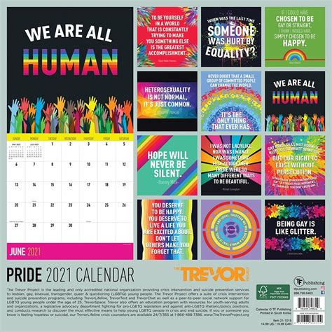 Pride Wall Calendar