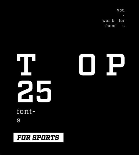 Game Changers The 25 Best Sports Fonts To Boost Your Design Game