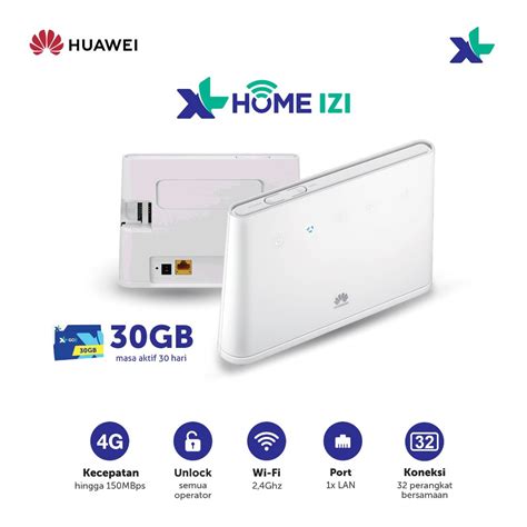 Jual Huawei B Modem Home Router Wifi G LTE Free XL HOME IZI GB Hari Shopee Indonesia