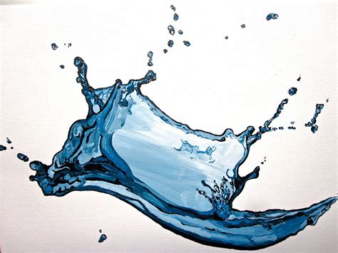 Moving Water Acrylic Painting Etsy Acrylic Painting Moving Water