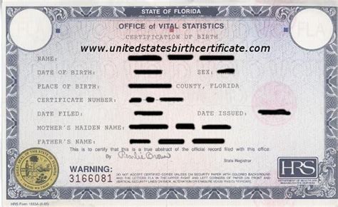 United States Birth Certificate 2020 Montrose Blvd Houston Texas