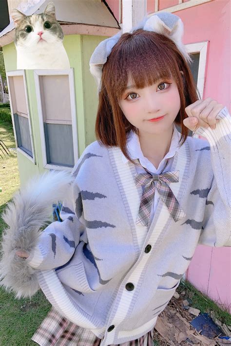 小柔seeu On Twitter 灰猫が好きですか？～niania～ Gadis Cantik Asia Gadis