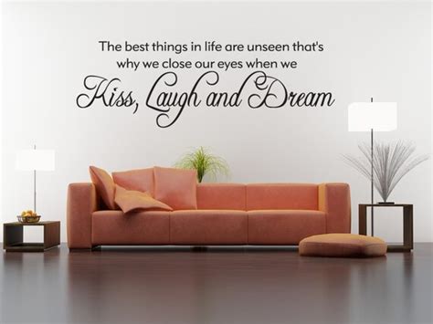 Best Things In Life Are Unseen Vinyl Decal Quotes Wall Sticker
