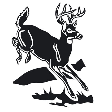 Whitetail Deer Jumping Hunting Decal Hunting Sticker 7031