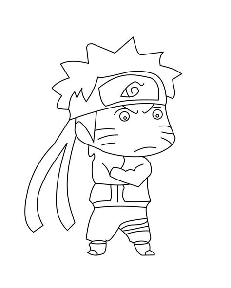Baby Naruto Is Sad Coloring Page Anime Coloring Pages