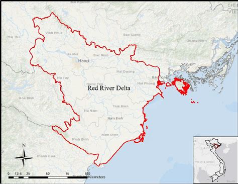 Red River Delta Vietnam Map