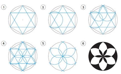 Die linien an der tafel erinnerten die kinder an muster. Mathekunst mit Zirkel + Lineal PDF | Geometrisches ...
