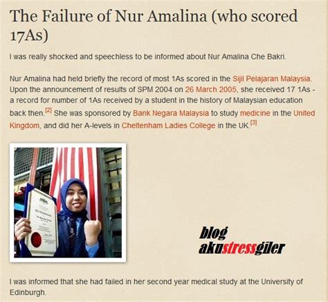 Amalina Che Bakri Berubah Selepas Gagal Pengajian Di Uk