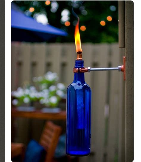 Diy Project Recycled Wine Bottle Torch Musely