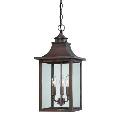 Acclaim Lighting St Charles Collection Hanging Outdoor 3 Light Copper