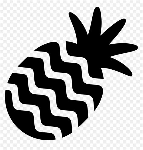 Pineapple Stencil Pineapple Svg Hd Png Download Vhv