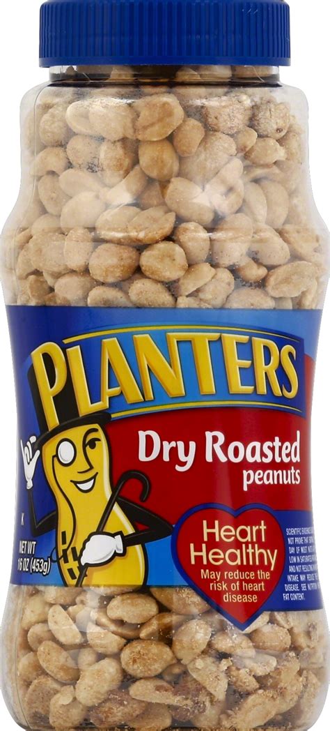 Planters Dry Roasted Peanuts 16 Oz Jar Starfish Market