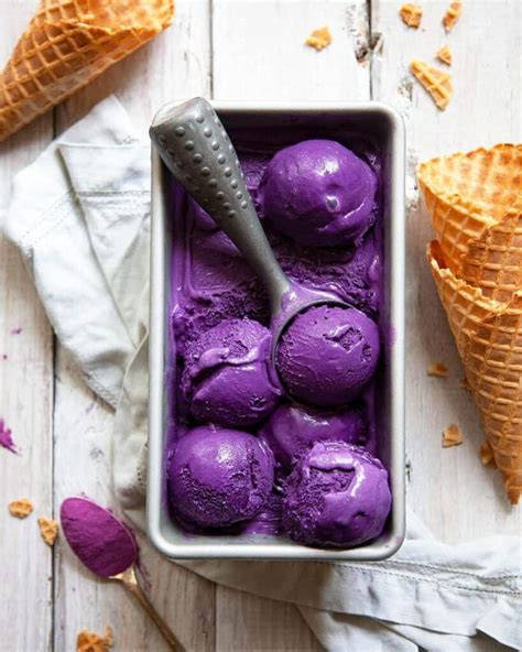 The BEST Homemade Ube Ice Cream Foodtasia