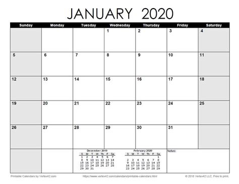 Download A Free Printable Monthly 2020 Calendar From Calendar Printables Monthly