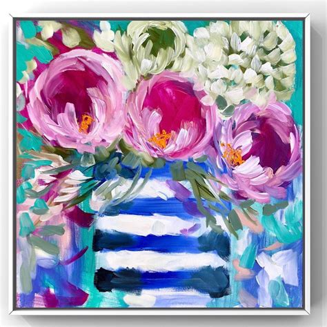 Amanda Brooks Artist On Instagram Love Blooms 60x60 Cm Original