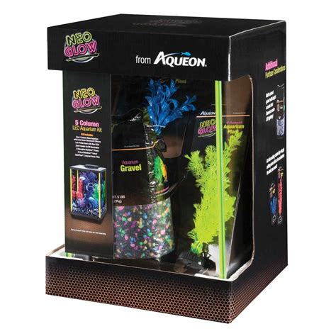 Aqueon Neoglow Led Aquarium Kit Lime Green 5 Gallons The Fish Room