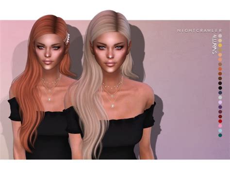 The Sims Resource Alluring Hair Set By Nightcrawler Sims 4 Hairs