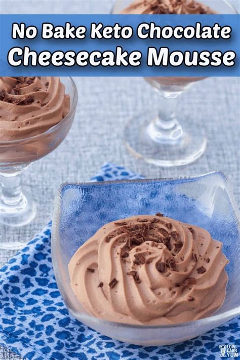 This Keto Chocolate Mousse With Cream Cheese Is An Easy No Bake Low