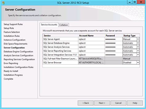 sql server Error de instalación de SQL Server 2012