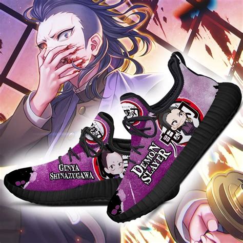 This is a fan art i did for demon slayer. Genya Reze Shoes Costume Demon Slayer Anime Sneakers Fan Gift Idea - GearAnime
