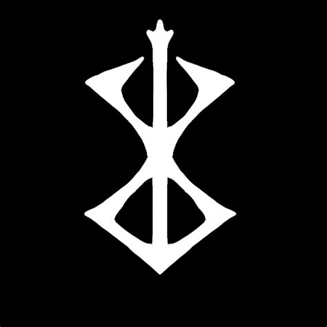 The White 5x3 Berserker Or Berserks Champion Norse Warrior Symbol