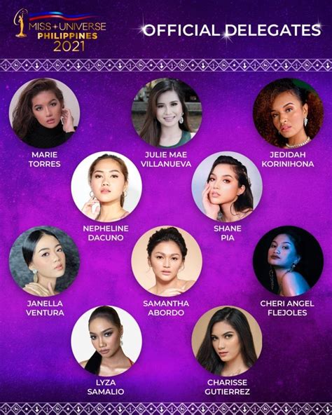 Miss Universe Philippines Official Delegates The Complete List Hot Sex Picture