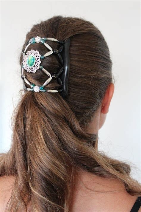 decorative beaded hair clip hair combs to hold hair up etsy wedding hair clips jeweled hair