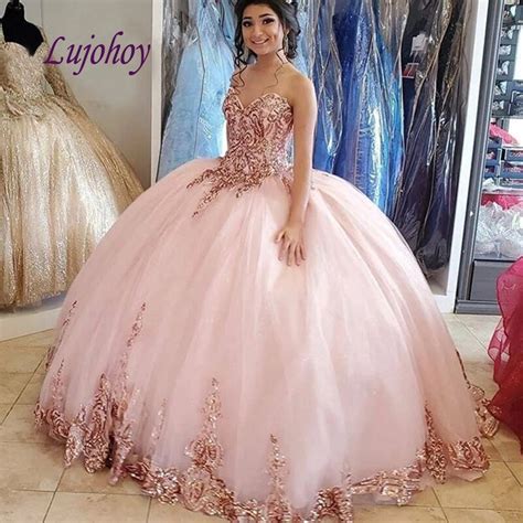 Pink Quinceanera Dresses Ball Gown Plus Size Mexican Year Old