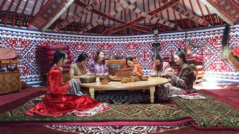 Inside A Kazakh Yurt Photo By Muslim Zhumagaliev Khan Shatyr Astana
