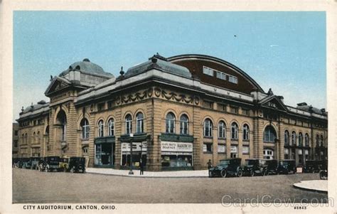 City Auditorium Canton Oh Postcard