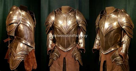 Medieval Lotr Elven Armor Cuirass With Pauldronsbracers And Etsy