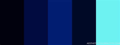 15 Blue Black Color Palettes Aesthetic Color Palette
