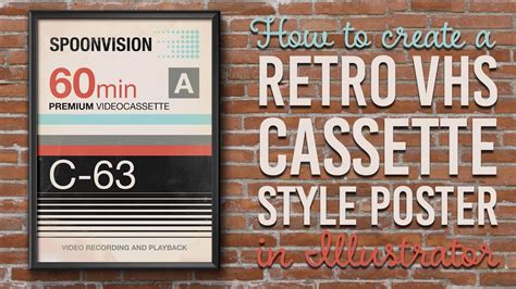 How To Create A Retro Vhs Inspired Poster Design In Illustrator Youtube