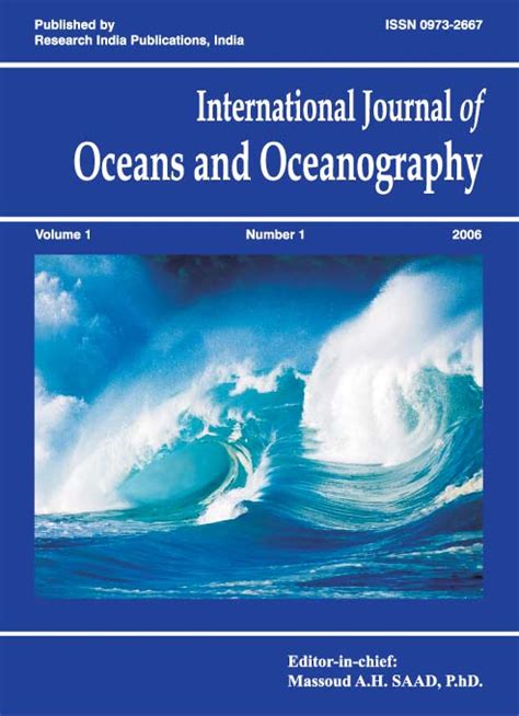 Web Of Science Wos Ijoo International Journal Of Oceans And