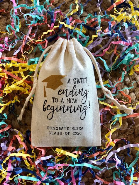 Set Of 10 Personalized Graduation Party Favor Bags A Sweet Etsy