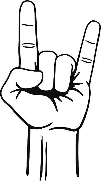 Best Rock Hand Gesture Illustrations Royalty Free Vector Graphics