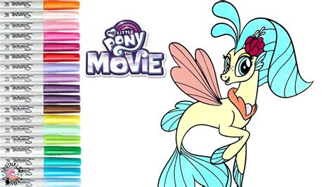 My little pony mermaid coloring pages. My Little Pony Coloring Book Princess Skystar MLP Movie ...