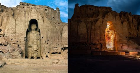 Afghanistan Has D Light Projections Of Buddha Statues That Were Destroyed By Taliban