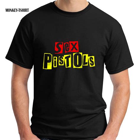 gildan nuevo retro 70 s música punk sex pistols t shirt negro camisetas aliexpress