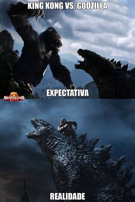 Legends collide as godzilla and kong, the two most powerful forces of nature, clash on the big screen in a spectacular battle for the ages. Download Godzilla Vs Kong Meme | PNG & GIF BASE