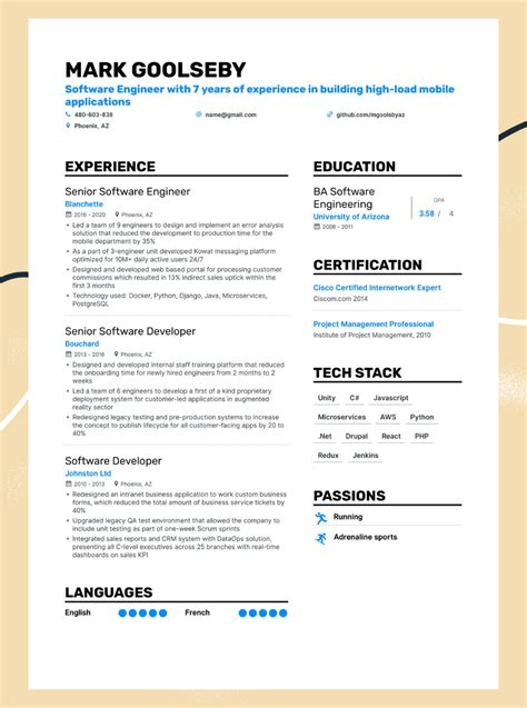 Perfect Resume Layout